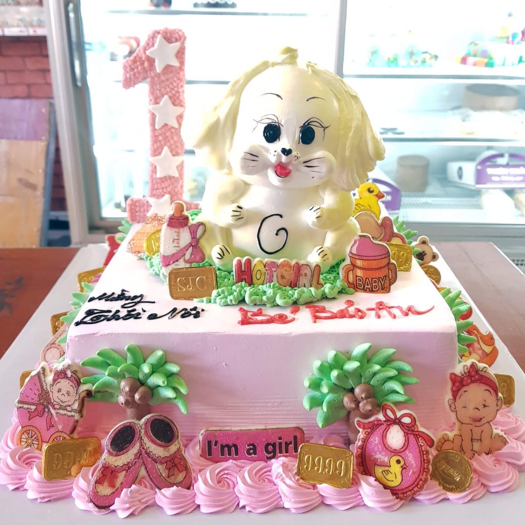Bánh sinh nhật con mèo, bánh kem mặt mèo dễ thương | Bánh sinh nhật