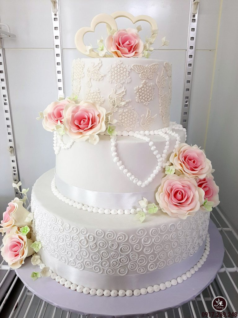 Ý nghĩa bánh kem đám cưới, mẫu bánh kem đám cưới đẹp, sang trọng