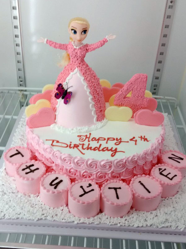Bánh sinh nhật hình chibi bé gái 8 tuổi đẹp dễ thương 8126 - Bánh sinh nhật,  kỷ niệm