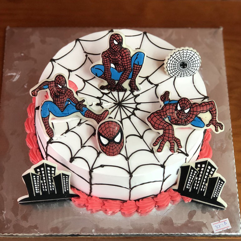 bánh kem sinh nhật giả - siêu nhân nhện | Shopee Việt Nam