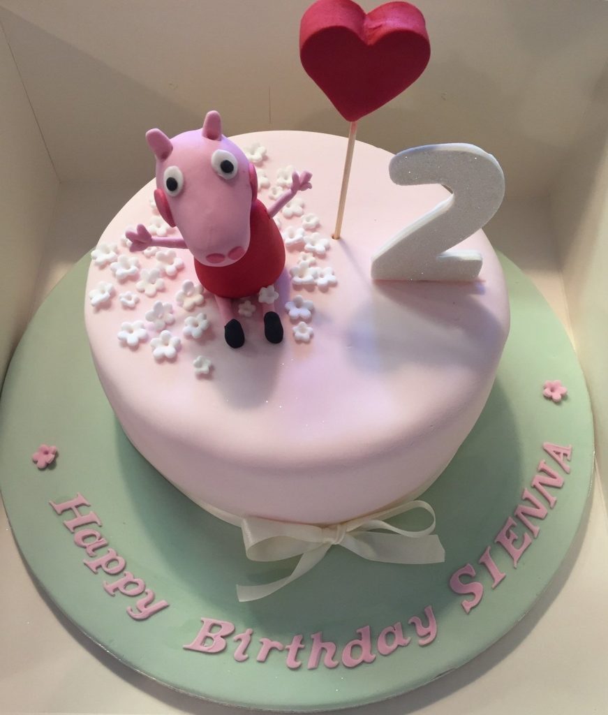 Bánh gato sinh nhật vẽ hình heo peppa hồng đáng yêu tặng bé gái bán chạy   Bánh Kem Ngộ Nghĩnh
