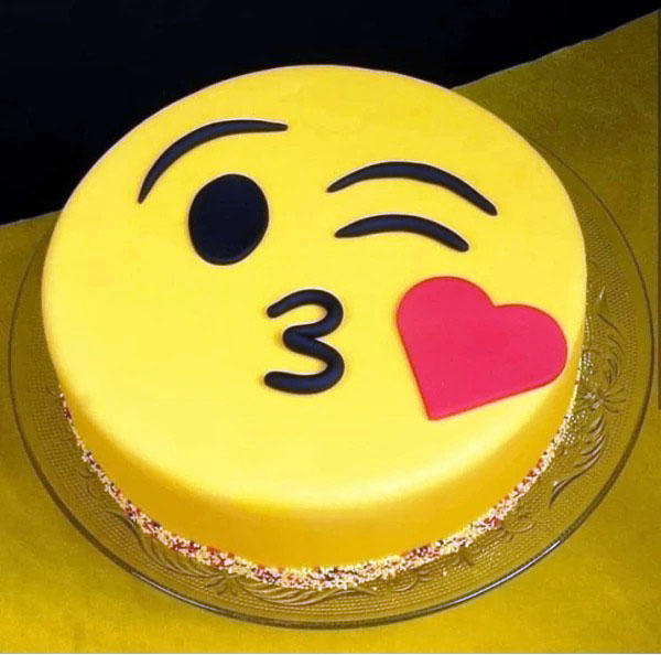 Bánh kem sinh nhật tạo hình mặt cười đáng yêu (4) - Bánh Thiên ...