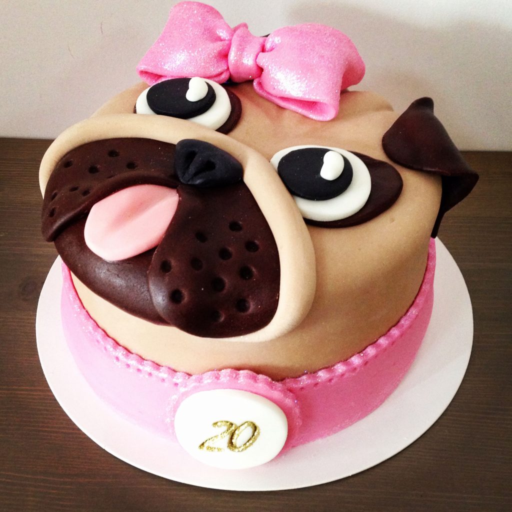 Bánh sinh nhật tạo hình 3 chú chó bằng socola đáng yêu tặng bé gái tuổi tuất  | Bánh Kem Ngộ Nghĩnh