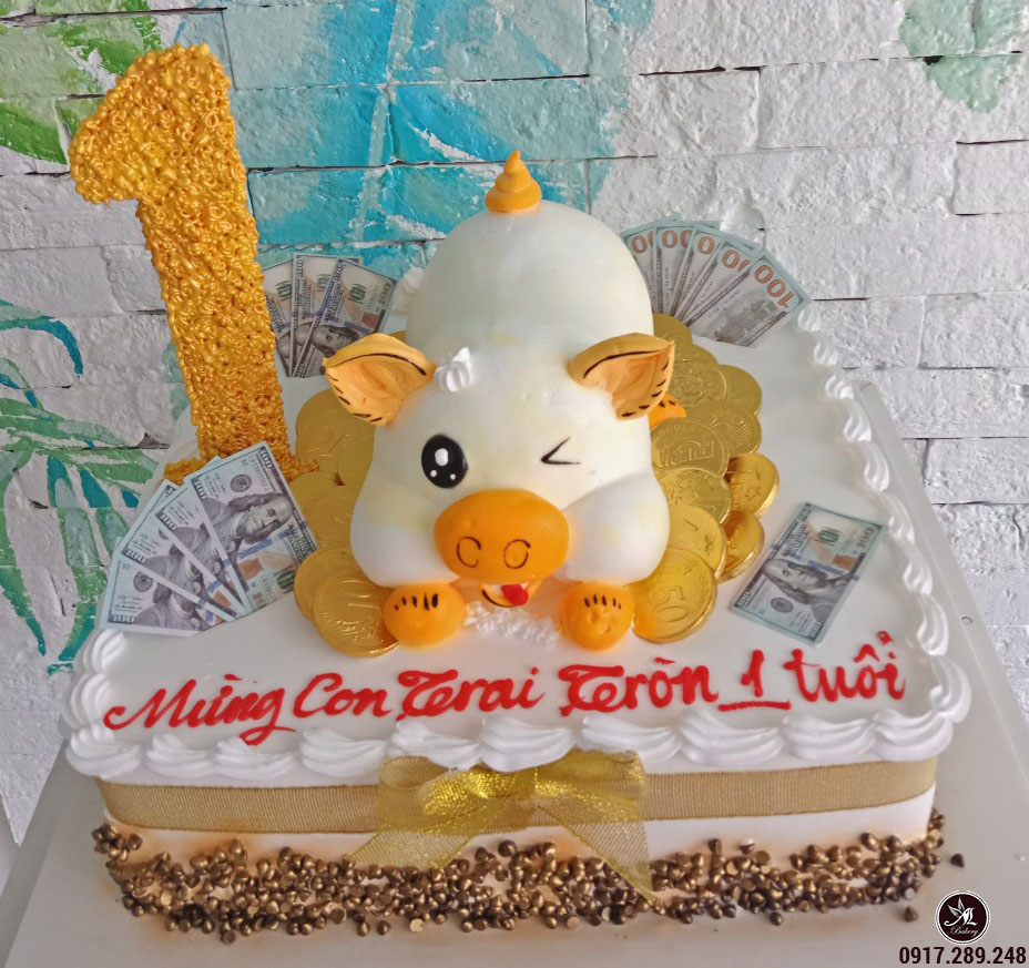 Mẫu bánh sinh nhật 1 tuổi cho bé trai gái đáng yêu  Bánh kem hương vị  Việt  Banhngotvn