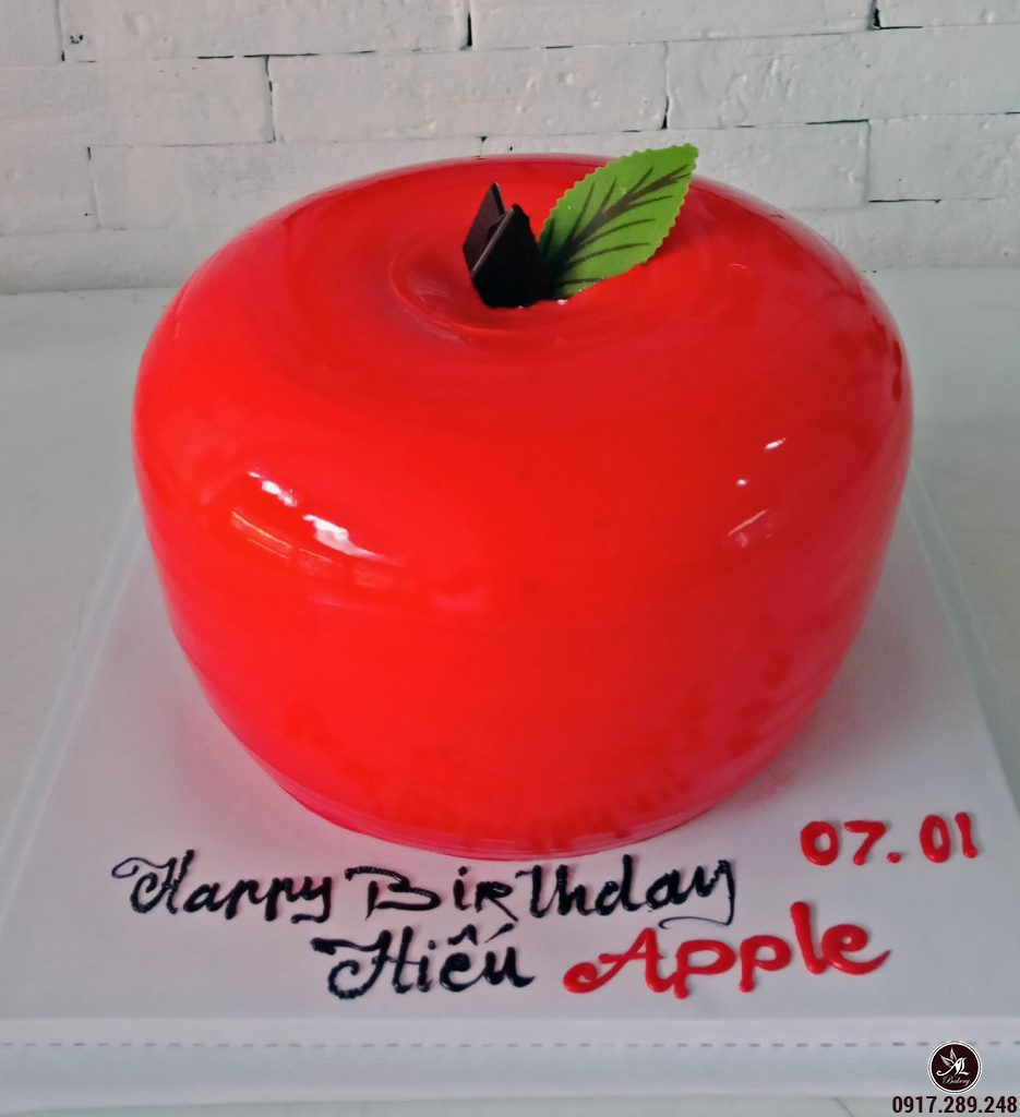 Bánh kem sinh nhật hình quả táo đỏ độc đáo - Bánh Thiên Thần ...
