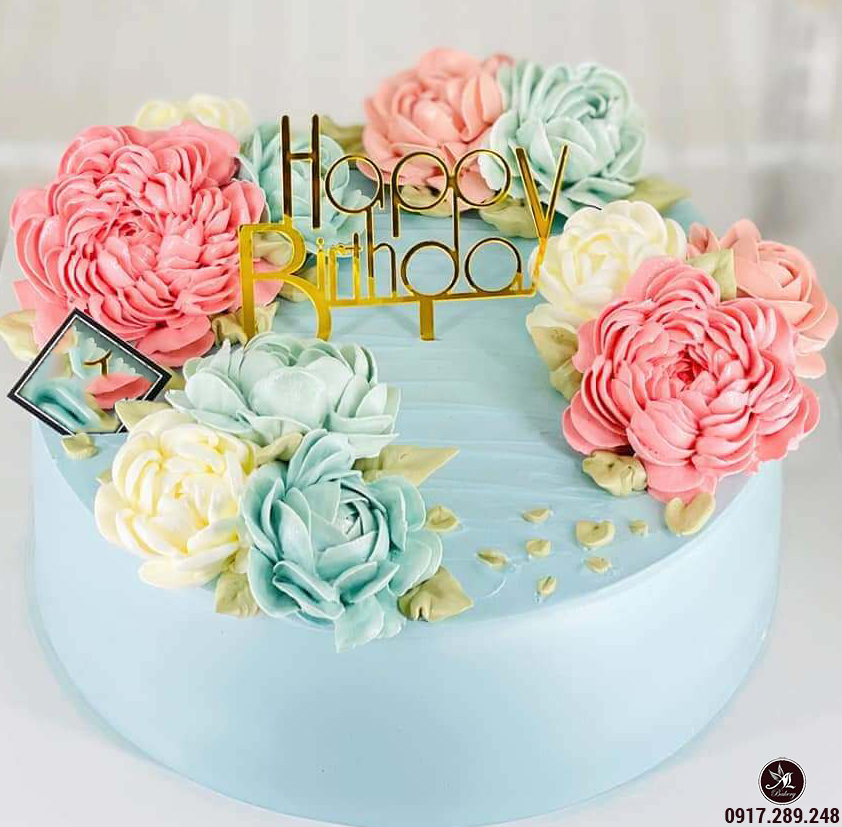 Bánh gato kem mẫu bánh sinh nhật đẹp SND1313