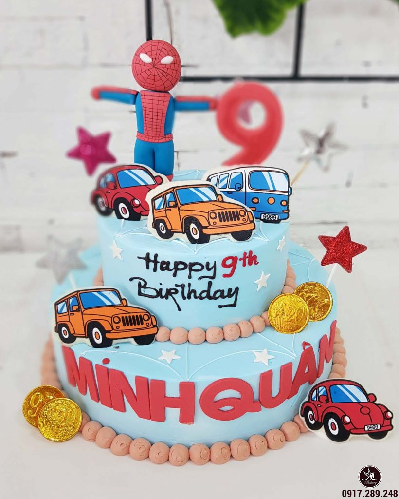 Bánh sinh nhật ô tô cho bé trai | Nhận đặt bánh sinh nhật, bánh in ảnh,  cupcake, fondant tại Hà Nội