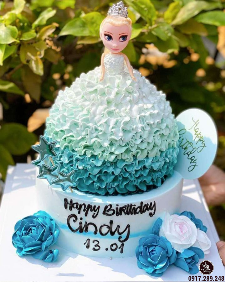 Bánh gato sinh nhật công chúa búp bê dễ thương 4195  Bánh sinh nhật kỷ  niệm