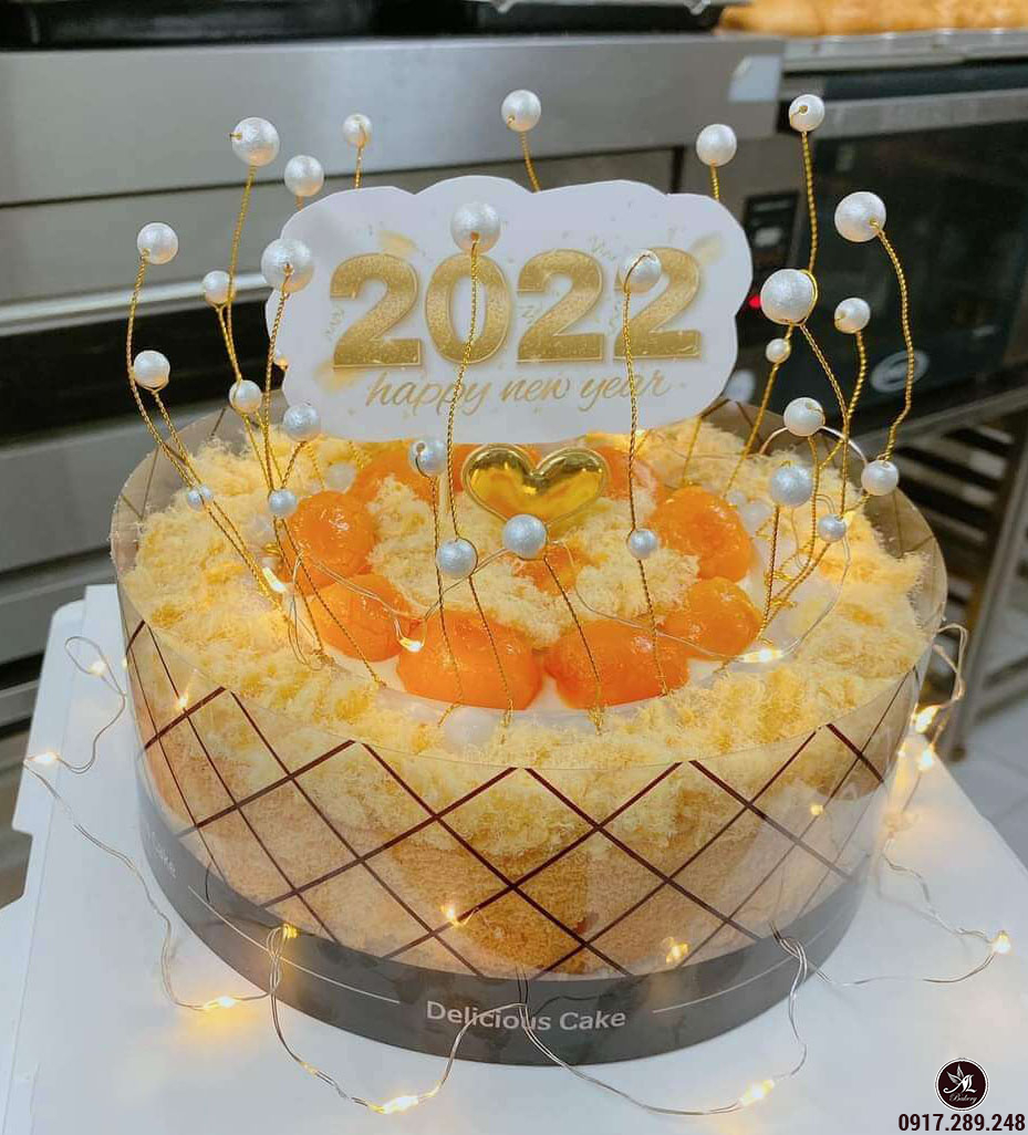Bánh bông lan trứng muối ngon miệng mừng năm mới 2022 - Bánh Thiên Thần :  Chuyên nhận đặt bánh sinh nhật theo mẫu